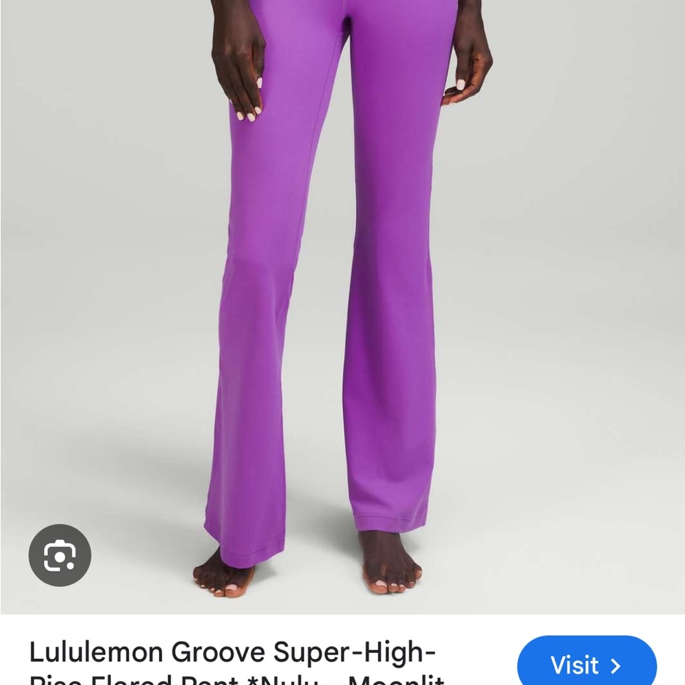 Lululemon Nulu bright Purple Flare leggings *RARE*